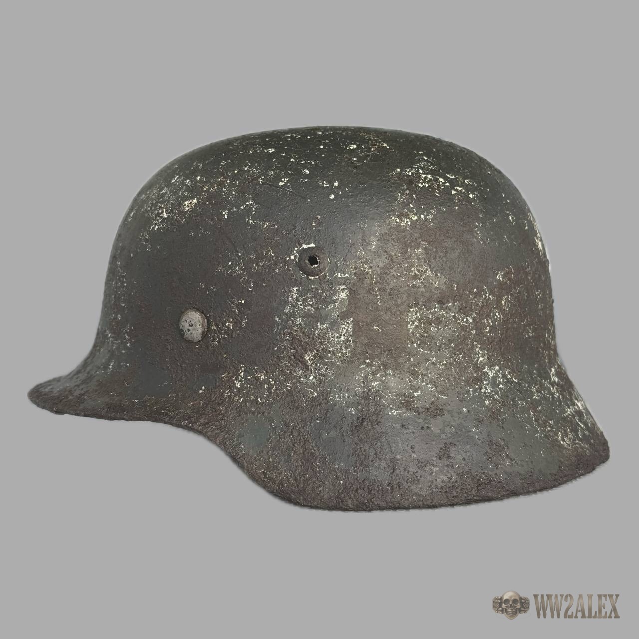 Original German WW2 M35 Helmet, Size 64 - photograph 3