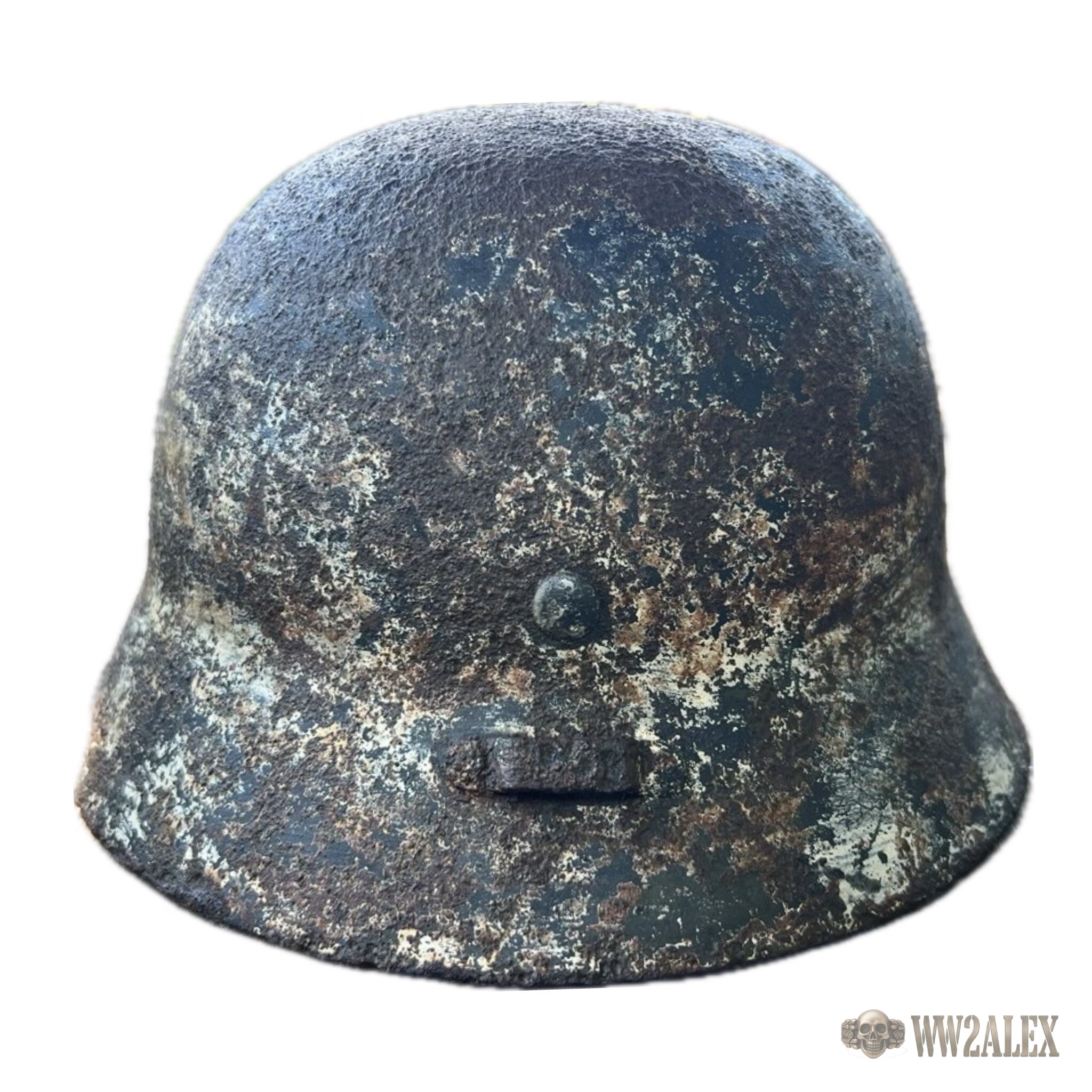 Original Hungarian M37 WW2 Helmet, Size 66 - photograph 4