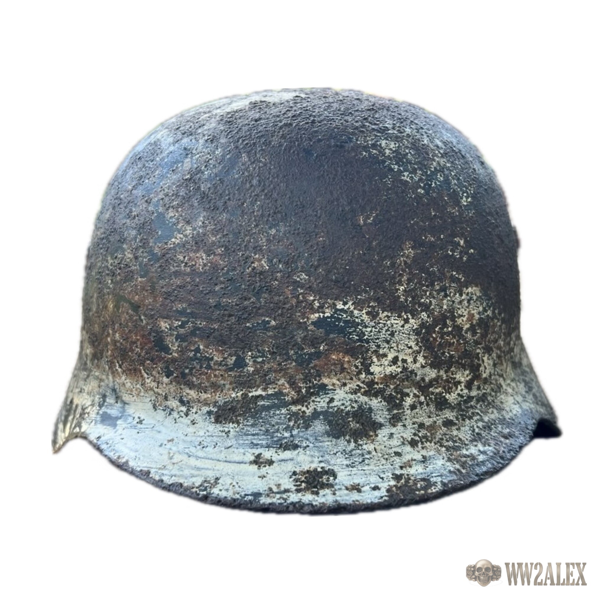Original Hungarian M37 WW2 Helmet, Size 66 - photograph 3