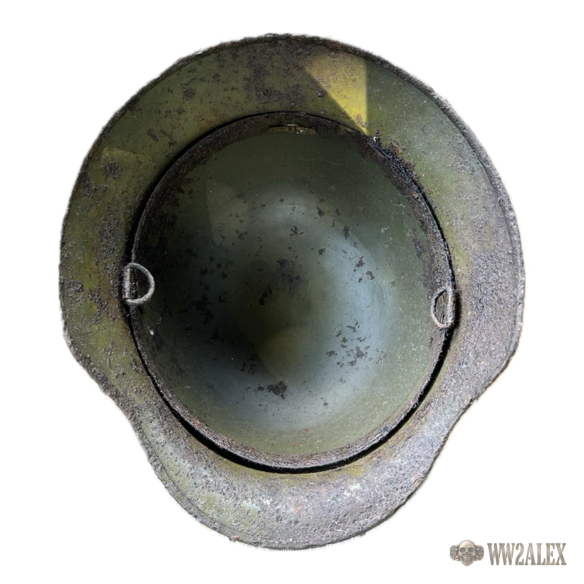Original Hungarian M37 WW2 Helmet, Size 66 - photograph 6