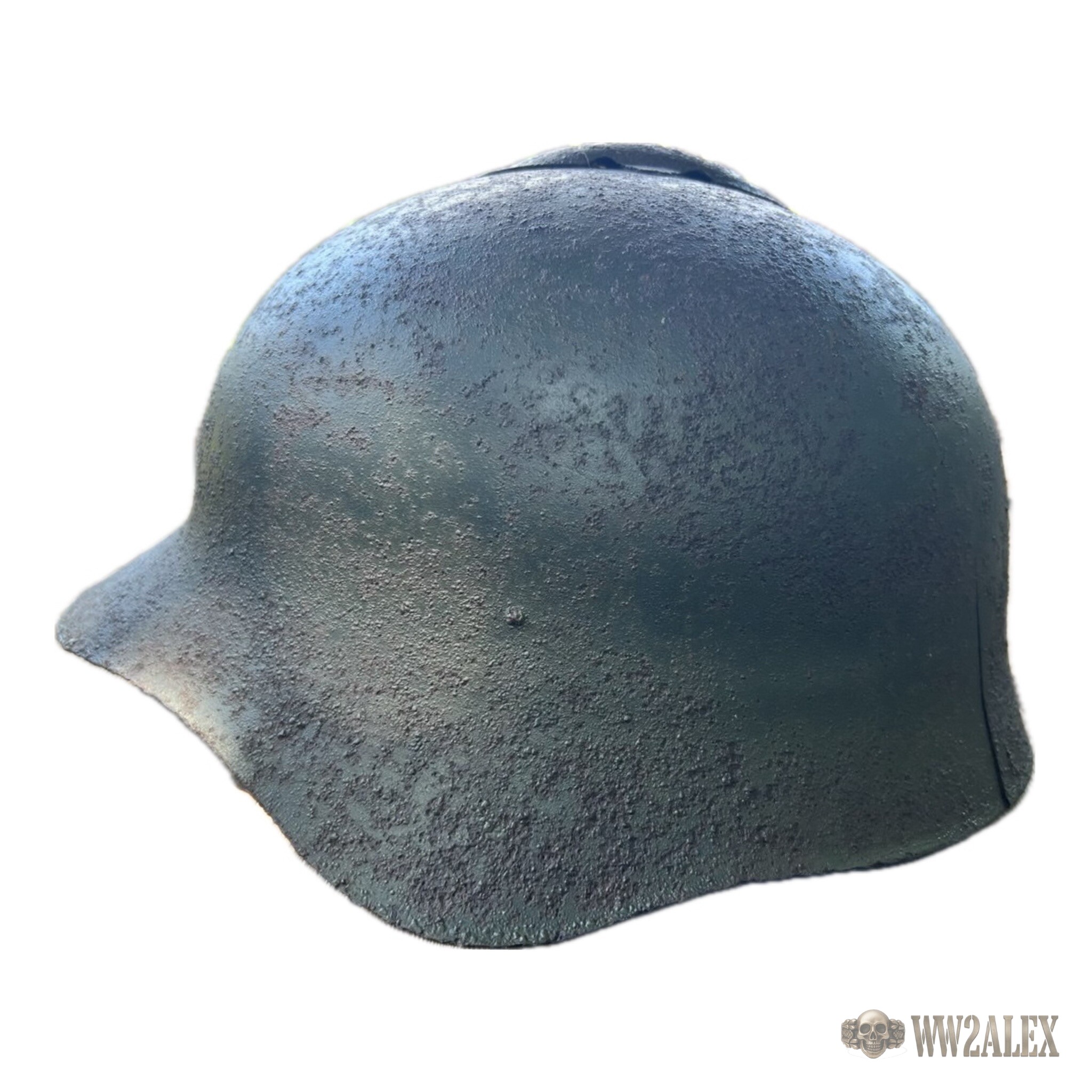 Soviet SSh-36 helmet, Smolensk region find – side view