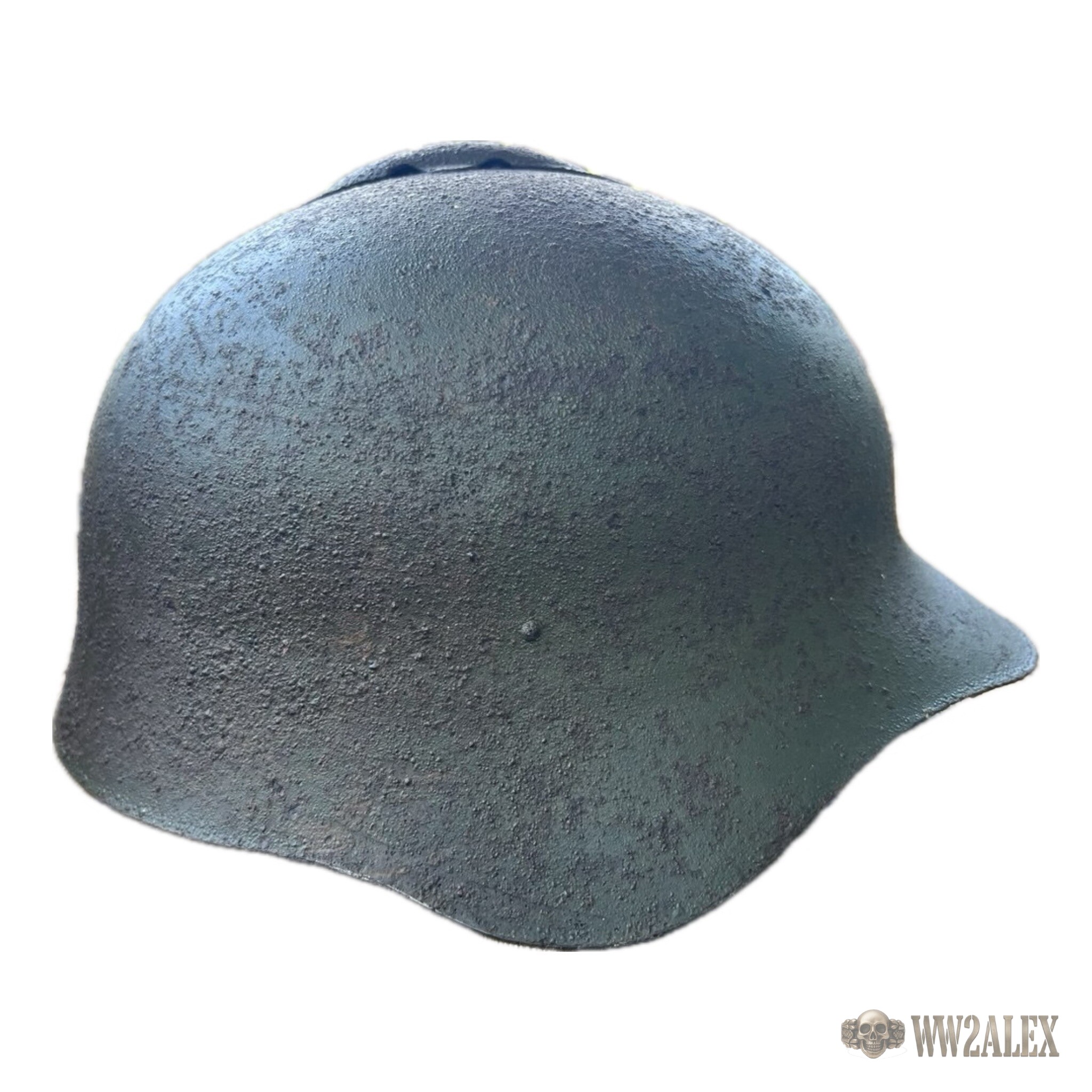 Soviet SSh-36 helmet, Smolensk region find – opposite side