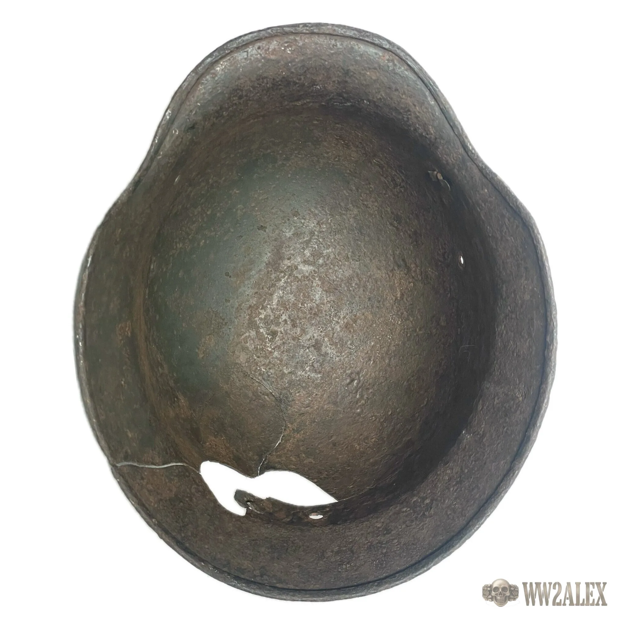 German M40 helmet with decal – interior