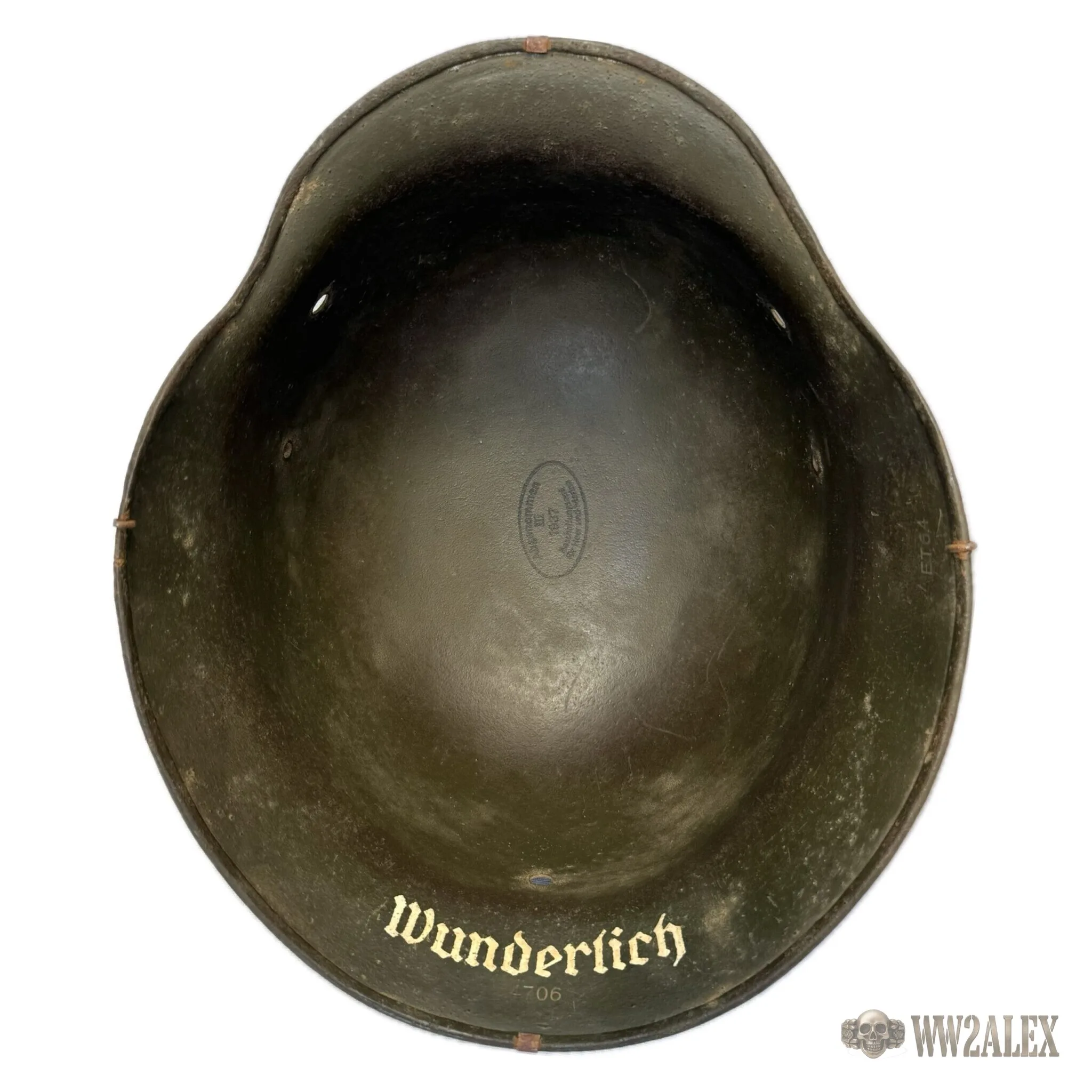 Refurbished M35 double-decal helmet, size 64 – interior