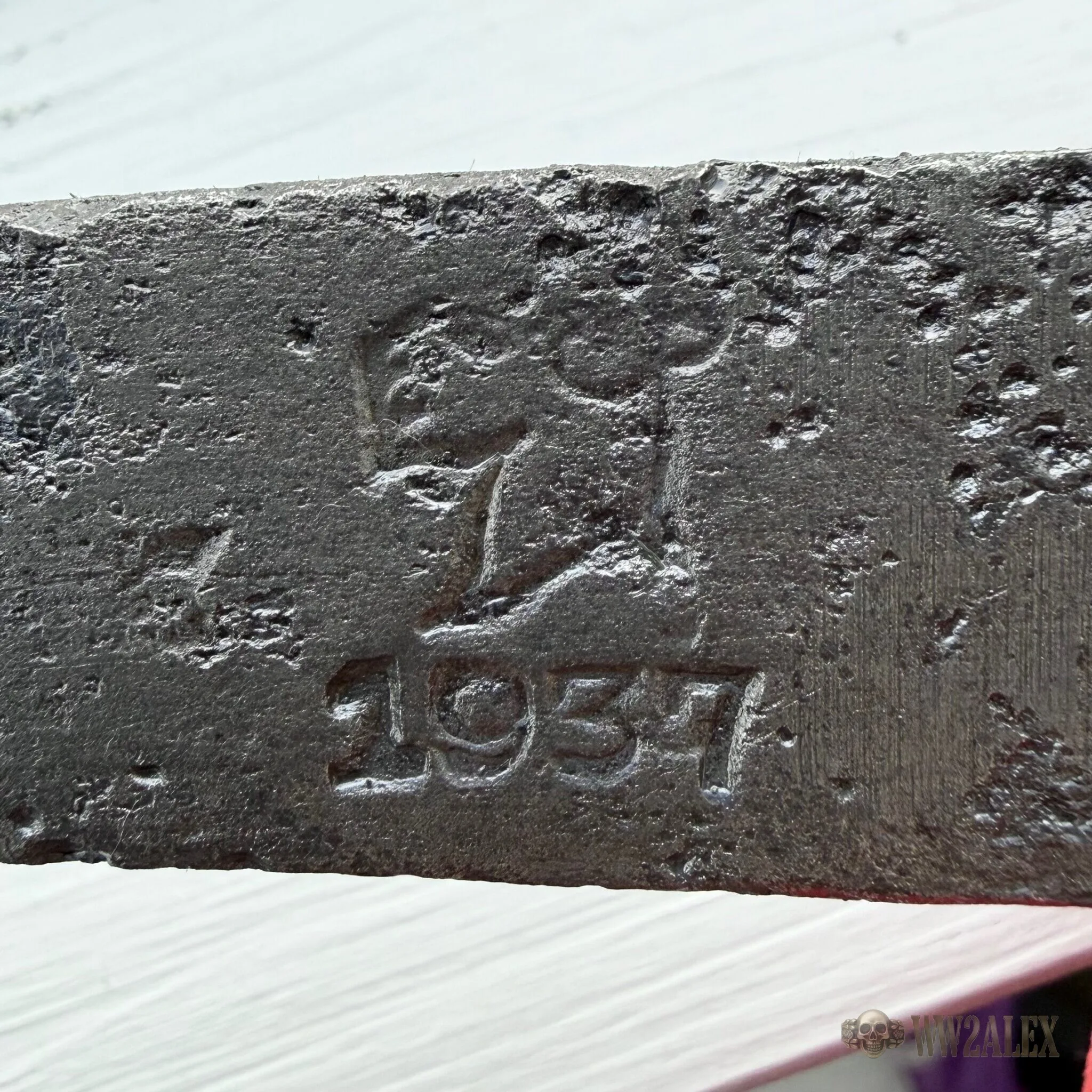 Original German Pickaxe, Dated 1937 - photograph 2