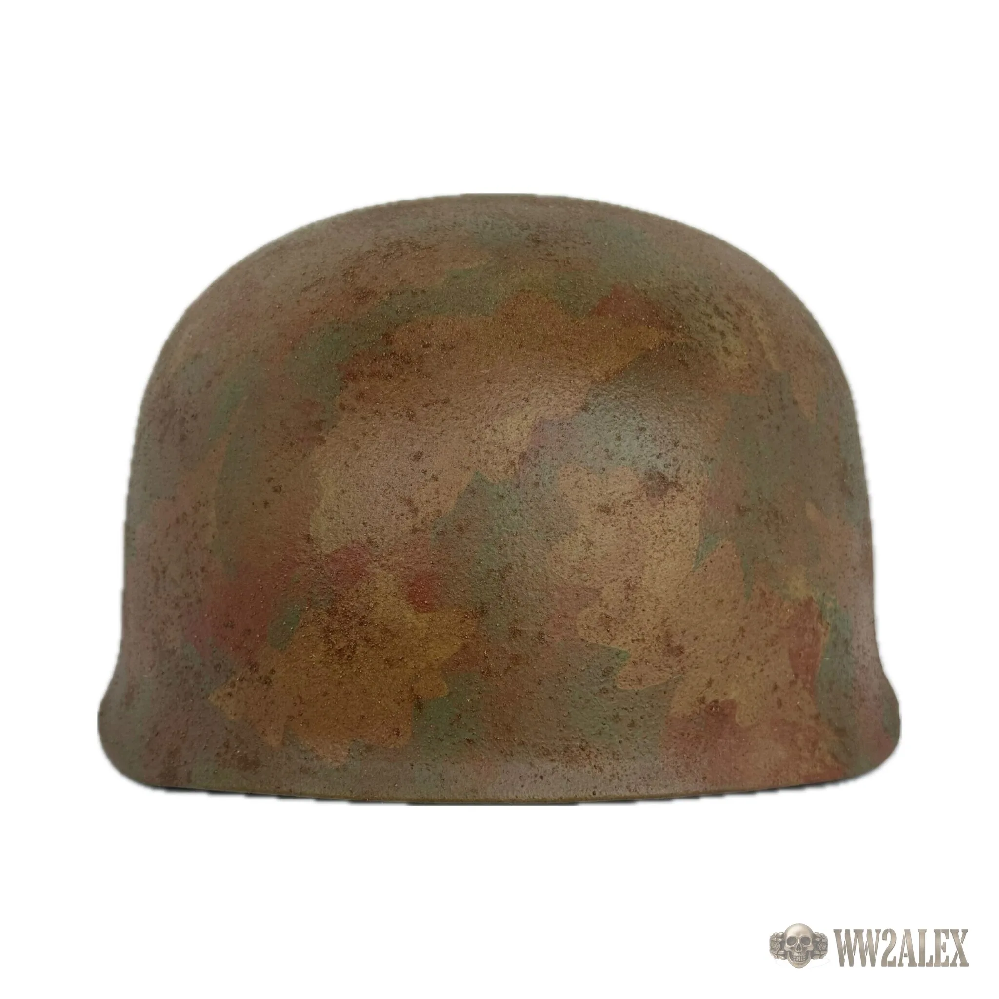 Repro M38 Fallschirmjager Helmet in Oak Leaf Autumn Camouflage - photograph 3