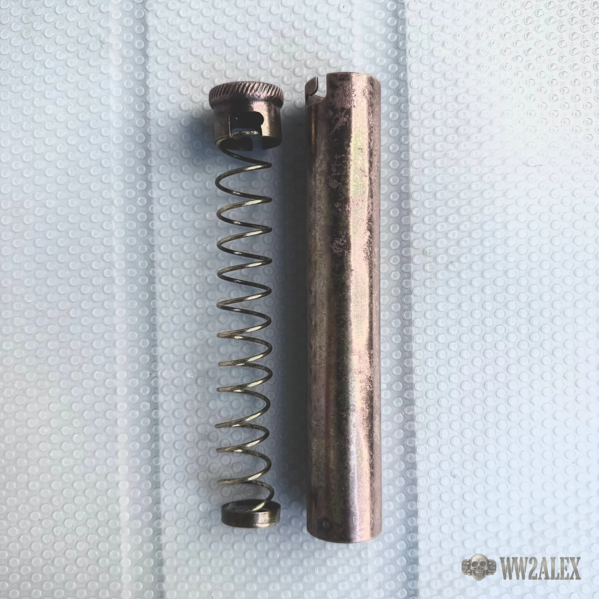 Original German Carbide Lamp Candle Feeder - photograph 2