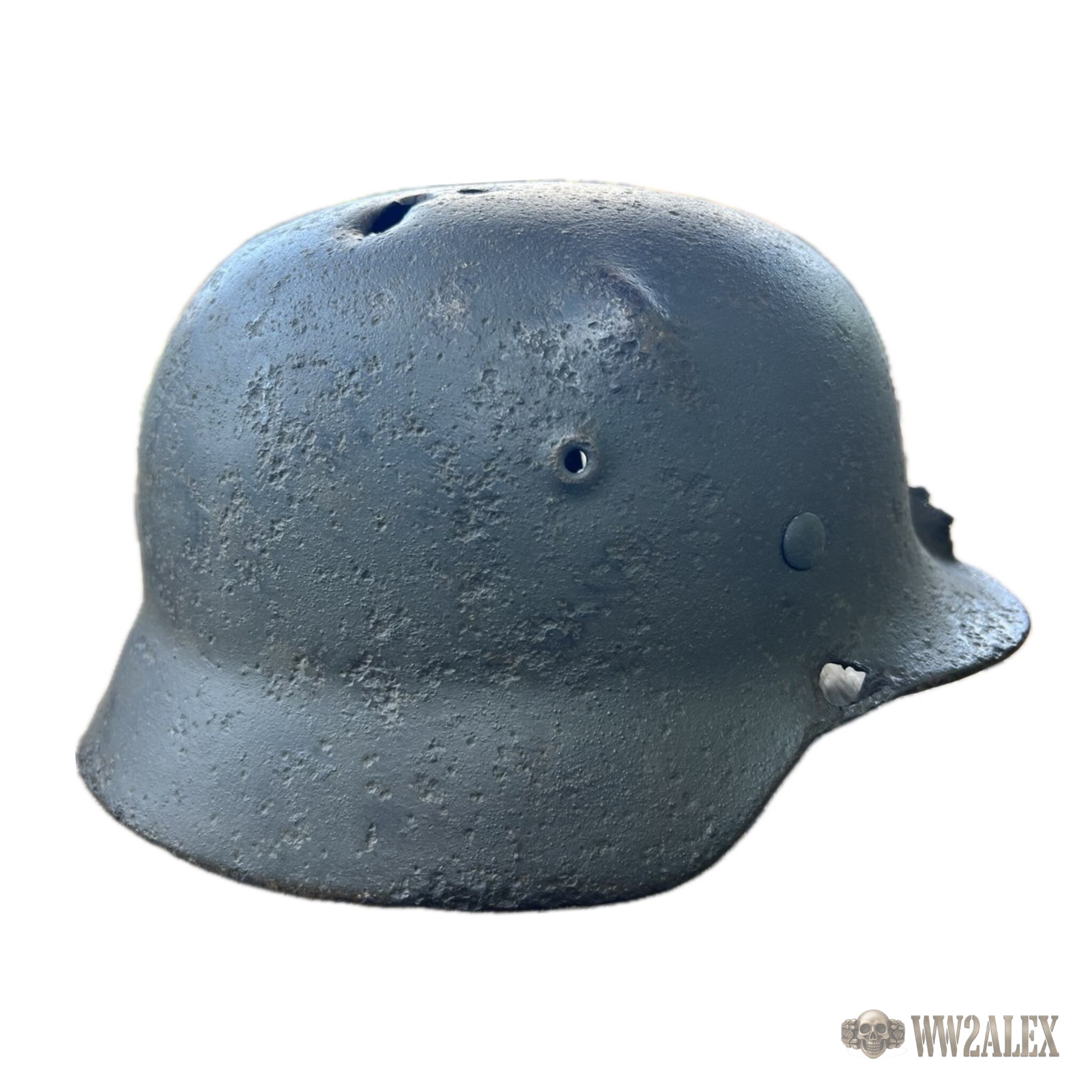 German M40 helmet, size 66, Voronezh region find – opposite side