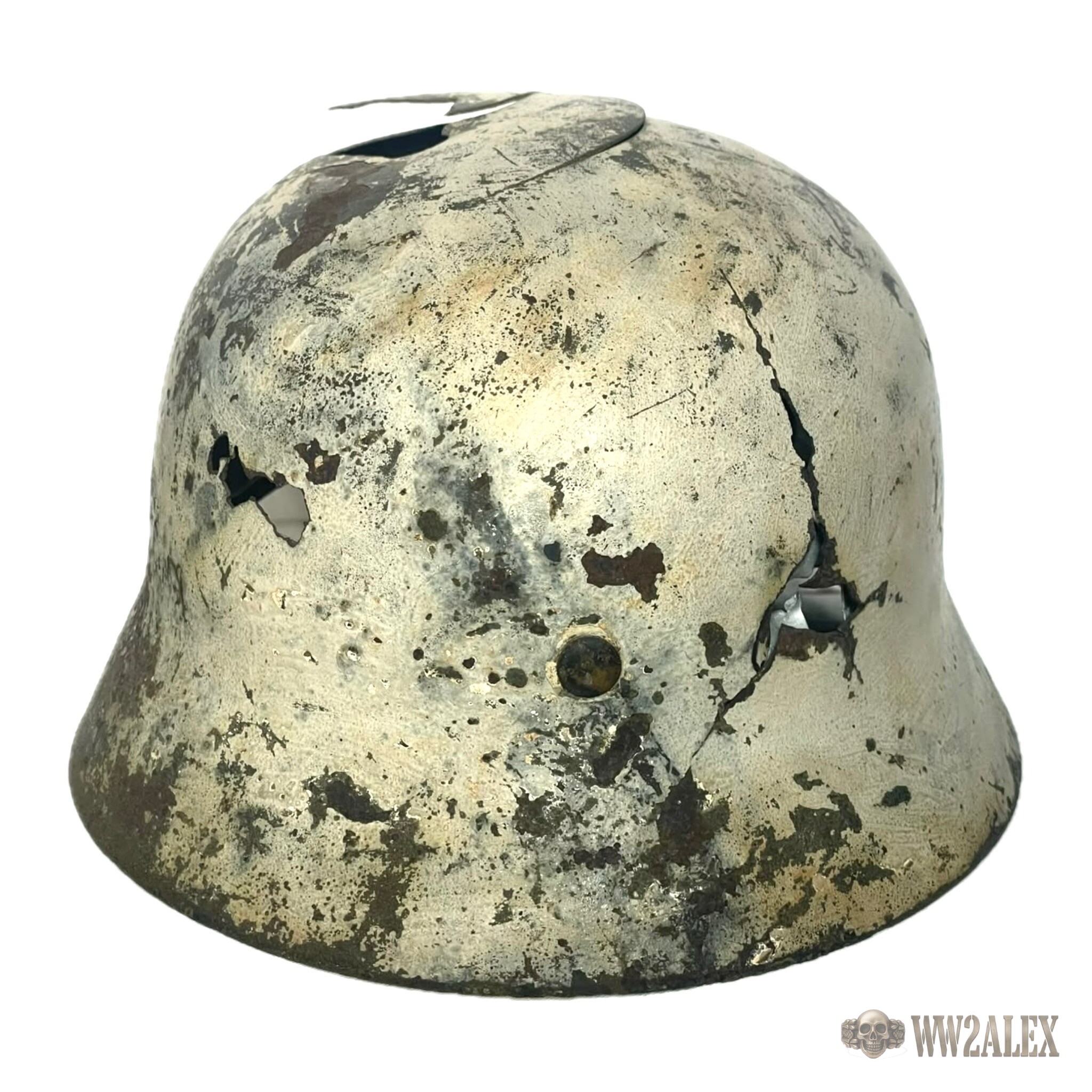 German M40 helmet, size 66, winter camouflage – back