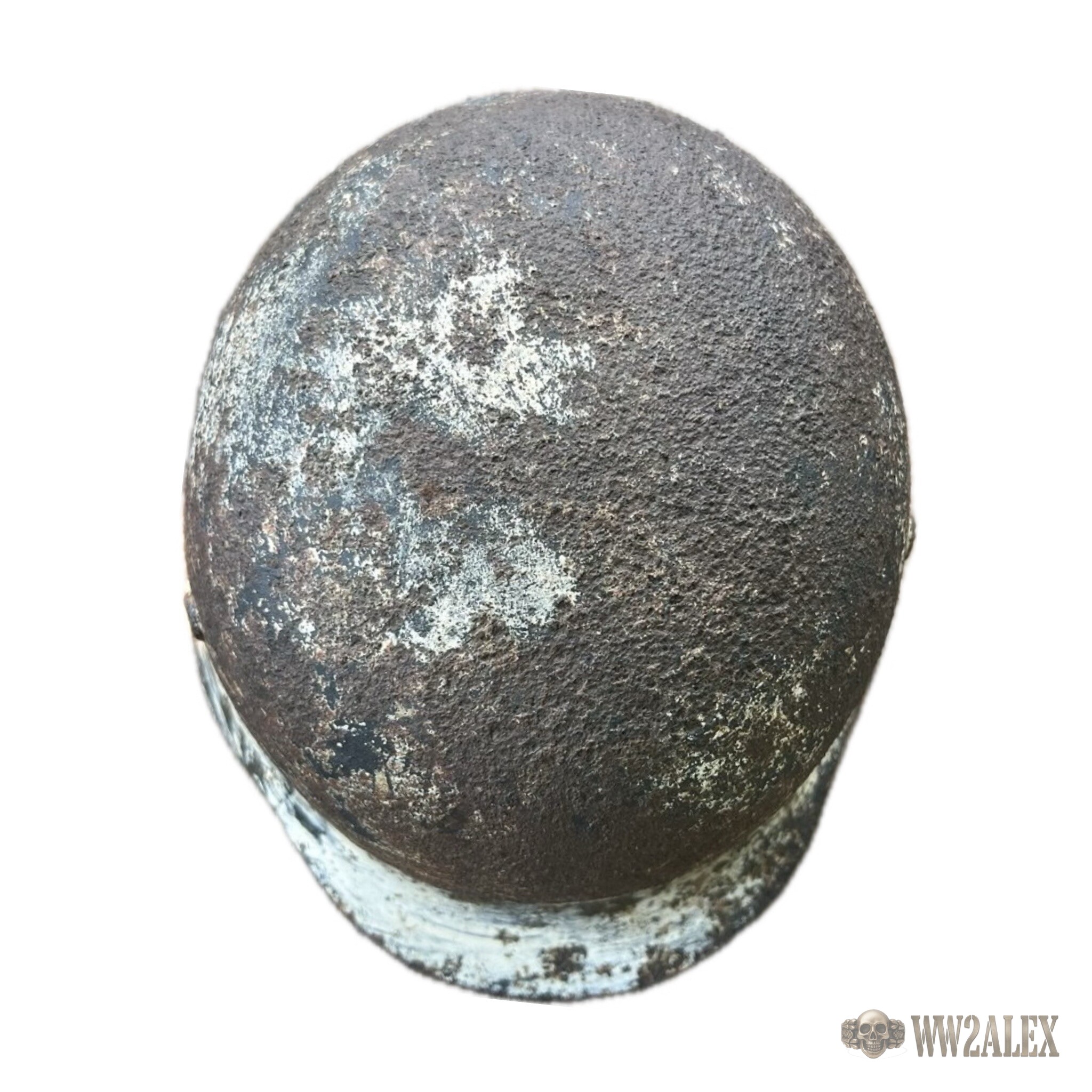 Original Hungarian M37 WW2 Helmet, Size 66 - photograph 5