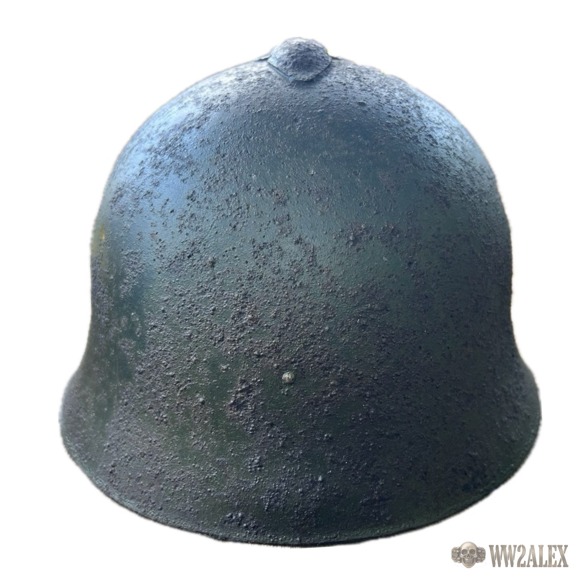 Soviet SSh-36 helmet, Smolensk region find – back