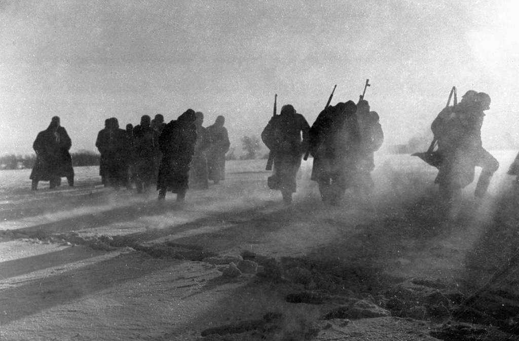 German soldiers surrendering near Moscow, winter 1941–1942