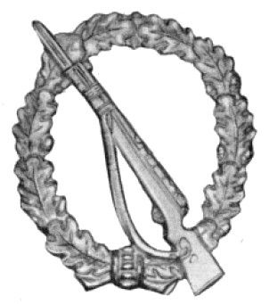 1957 version of the Infantry Assault Badge