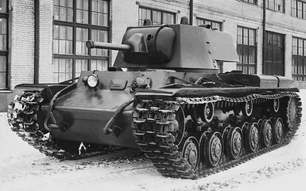 A Soviet KV-1 heavy tank