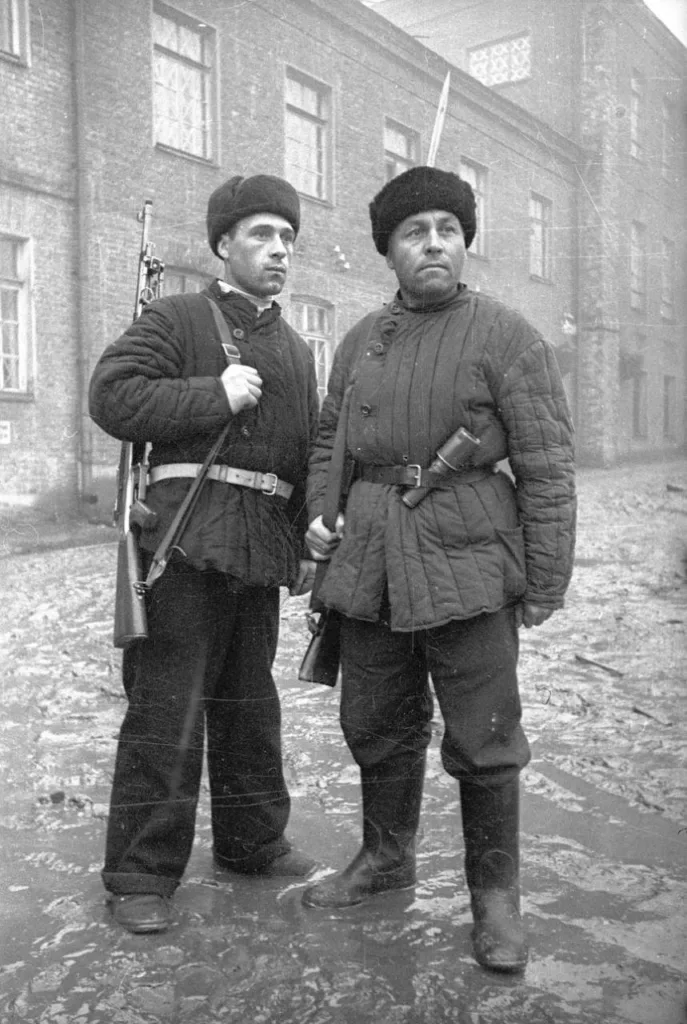 Moscow workers of the people's militia, 1941