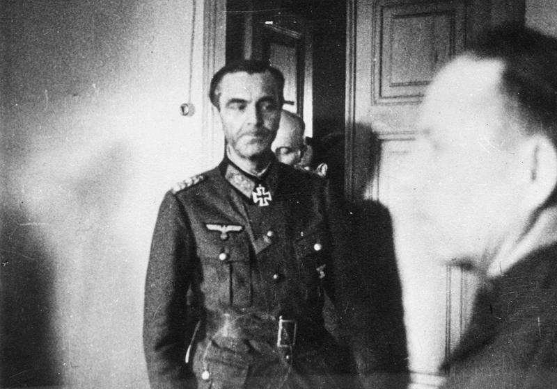 Field Marshal Paulus surrenders at Stalingrad, 31 January 1943
