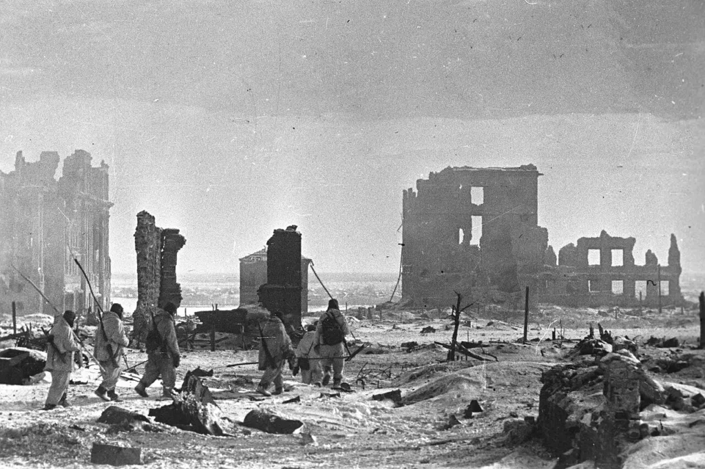 Centre of Stalingrad after liberation, 1943