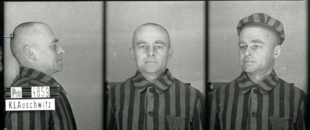Auschwitz registration photographs of Witold Pilecki