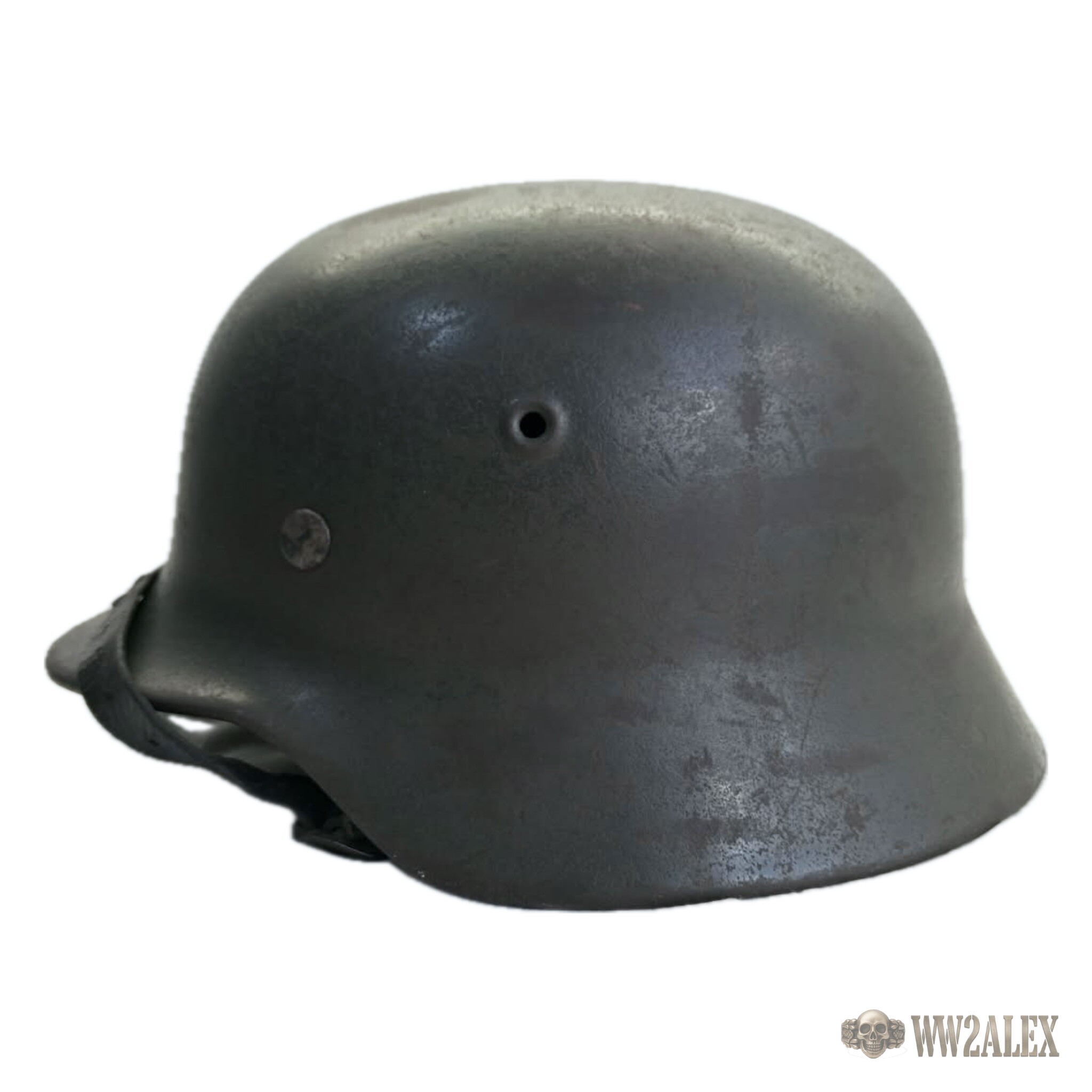 ORIGINAL GERMAN WW2 M40 HELMET - 5th SS DIVISION "WIKING" - Image 3