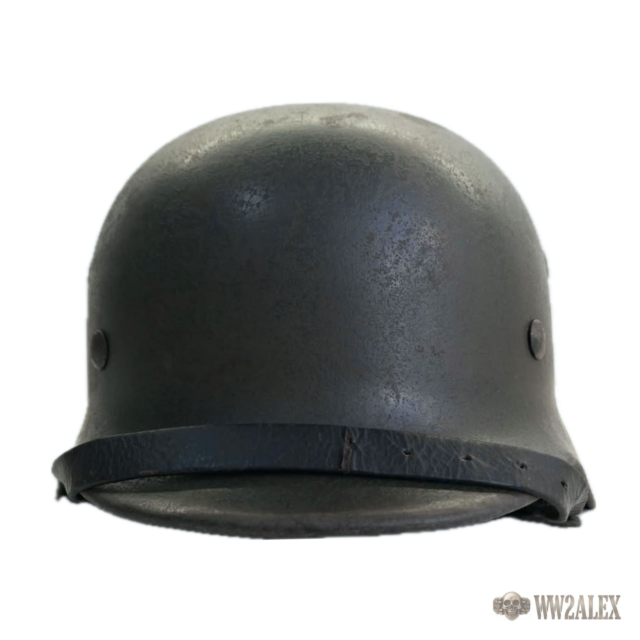 ORIGINAL GERMAN WW2 M40 HELMET - 5th SS DIVISION "WIKING" - Image 4