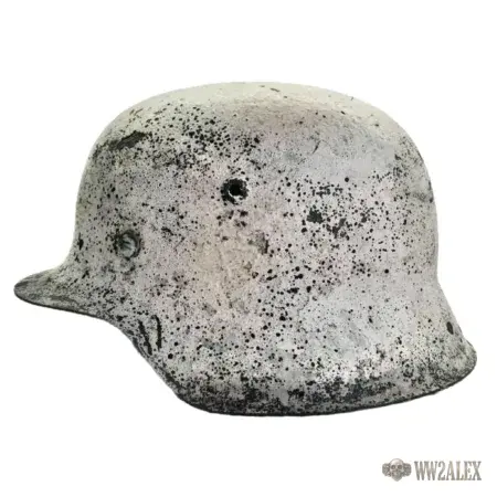ORIGINAL GERMAN WW2 WINTER CAMO M42 HELMET