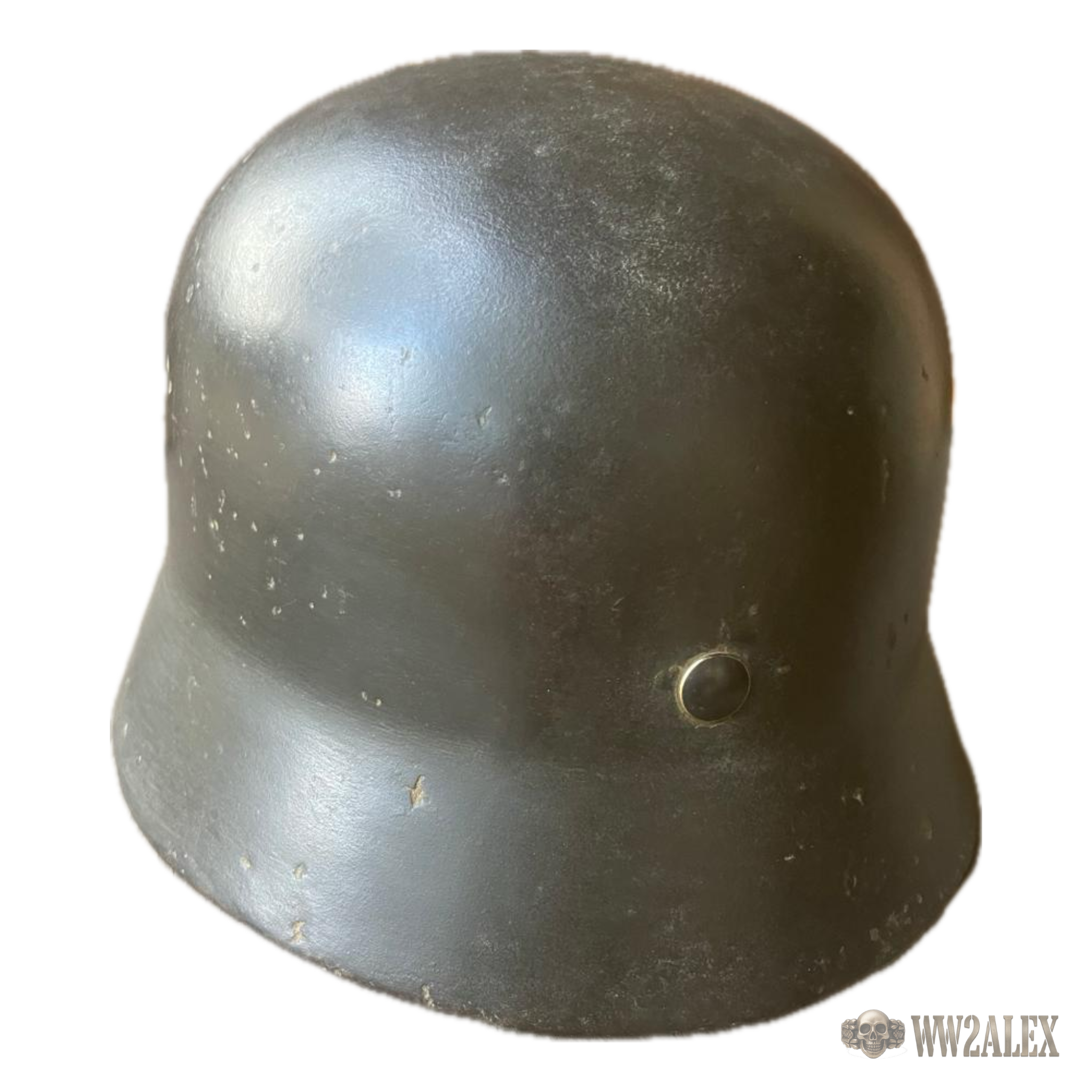 “Refurbished” WW2 Original German DD M35 SS helmet - Image 5