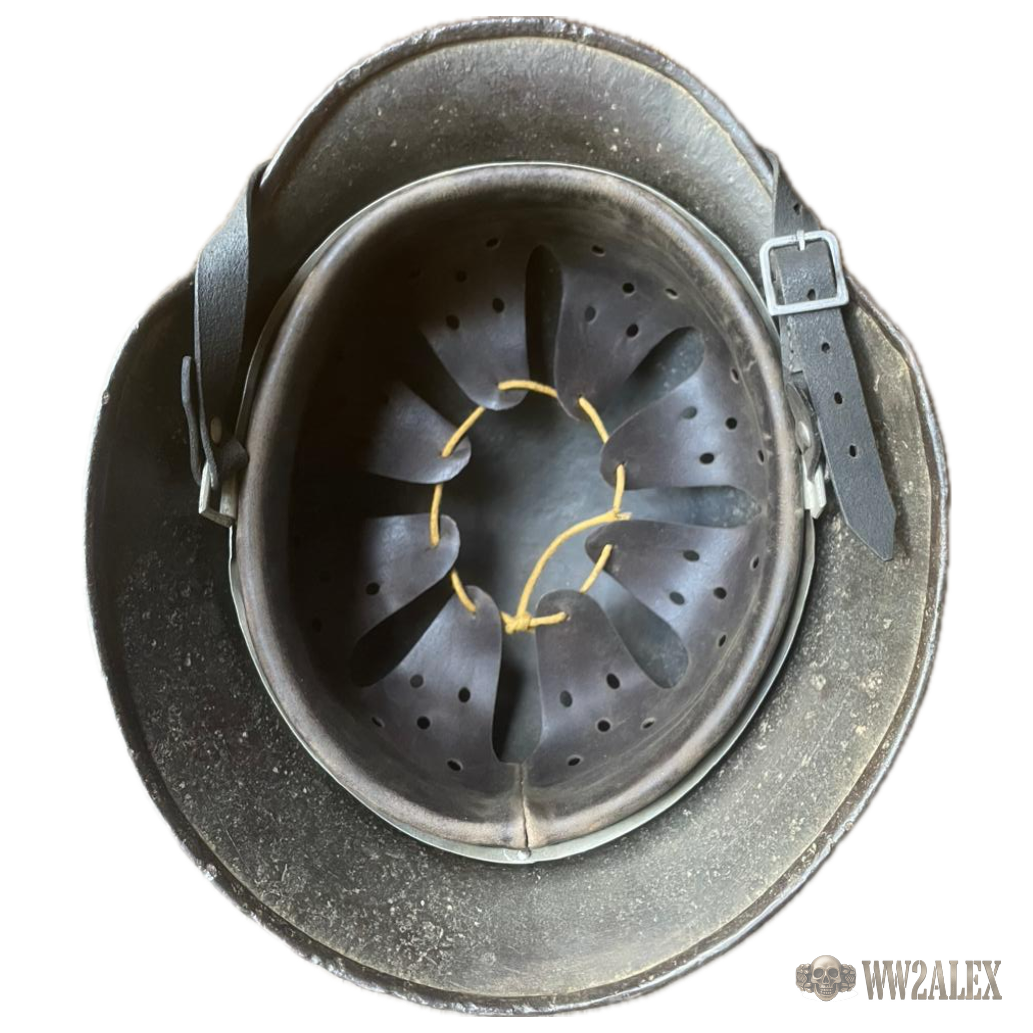“Refurbished” WW2 Original German DD M35 SS helmet - Image 7